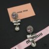 6930173112f62673a6faccca Miumiu Pearl Heart Stud Earrings, Minimalist Luxury Design with Retro Charm, Small-Size Elegant Fashion Accessory