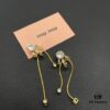 Miu Miu Textured Luxury Pearl Heart Stud Earrings, Minimalist Design with Vintage Charm
