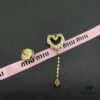 6930173412f62673a6faccd0 Miu Miu Textured Luxury Pearl Heart Stud Earrings, Minimalist Design with Vintage Charm, Must-Have Summer Fashion Accessory