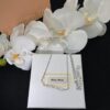 6930173812f62673a6faccd3 Miu Miu New Silver Full Diamond Letter Necklace