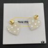 6930176b12f62673a6facd11 Miu Miu Textured Luxurious Pearl Heart Stud Earrings, Minimalist Design with Vintage Charm, Must-Have Summer Fashion Accessory