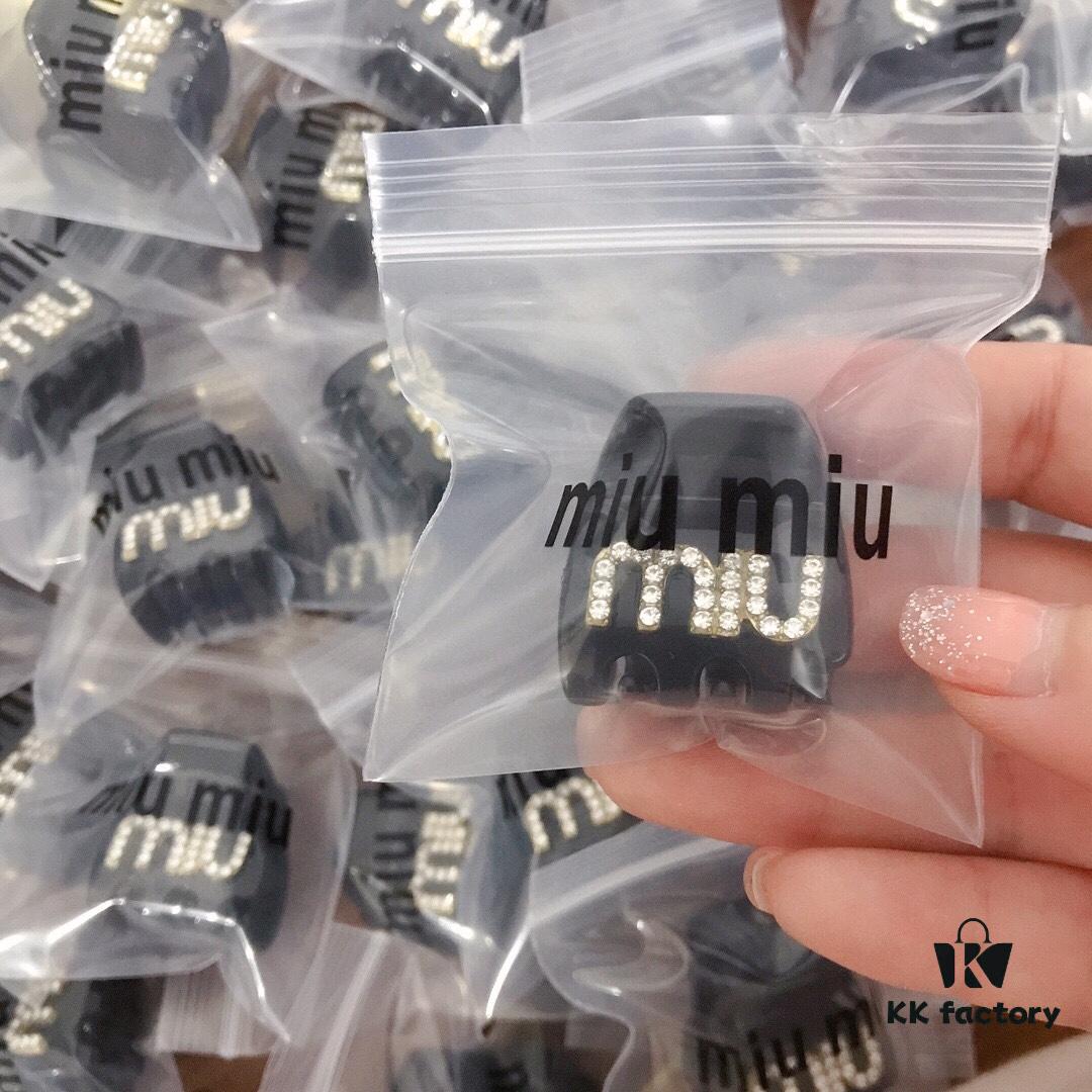 6930177812f62673a6facd21 Miumiu Hair Clip, Sparkling with Rhinestones