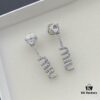 Miu Miu Textured Luxury Pearl Heart Stud Earrings, Minimalist Design with Vintage Charm, Must-Have Summer Accessory