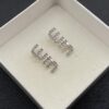 6930178f12f62673a6facd4b Miu Miu Textured Luxury Pearl Heart Stud Earrings, Minimalist Design with Retro Charm