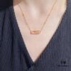 Messika Move Classic Diamond Necklace with Three Sliding Diamonds
