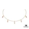 693017b712f62673a6facd89 Messika New Arrival Fully Diamond-Paved Five-Slider Necklace, Hand-Welded Craftsmanship, Exquisite Workmanship, Versatile Style, Minimalist Summer Design