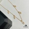693017b912f62673a6facd8b Messika New Arrival Fully Diamond-Paved Five-Slider Necklace, Hand-Welded Craftsmanship, Exquisite Workmanship, Versatile Style, Minimalist Summer Design