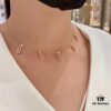 693017bc12f62673a6facd90 Messika New Arrival Fully Diamond-Paved Five-Slider Necklace, Hand-Welded Craftsmanship, Exquisite Workmanship, Versatile Style, Minimalist Summer Design