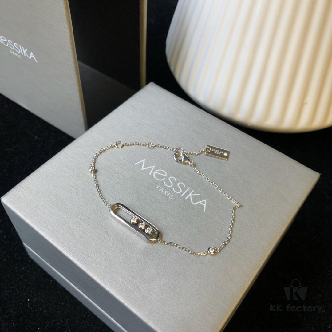 693017c412f62673a6facd9b Hollywood's Hottest Jewelry Brand Messika - Move Collection Bracelet in 3 Colors, Featuring the Iconic 'Moving Diamond' Design