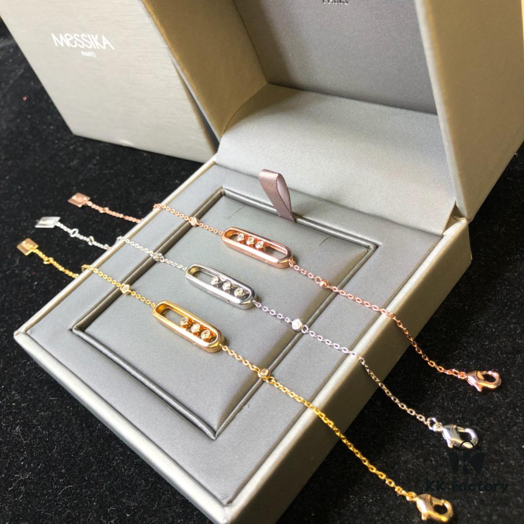 693017c512f62673a6facd9c Hollywood's Hottest Jewelry Brand Messika - Move Collection Bracelet in 3 Colors, Featuring the Iconic 'Moving Diamond' Design