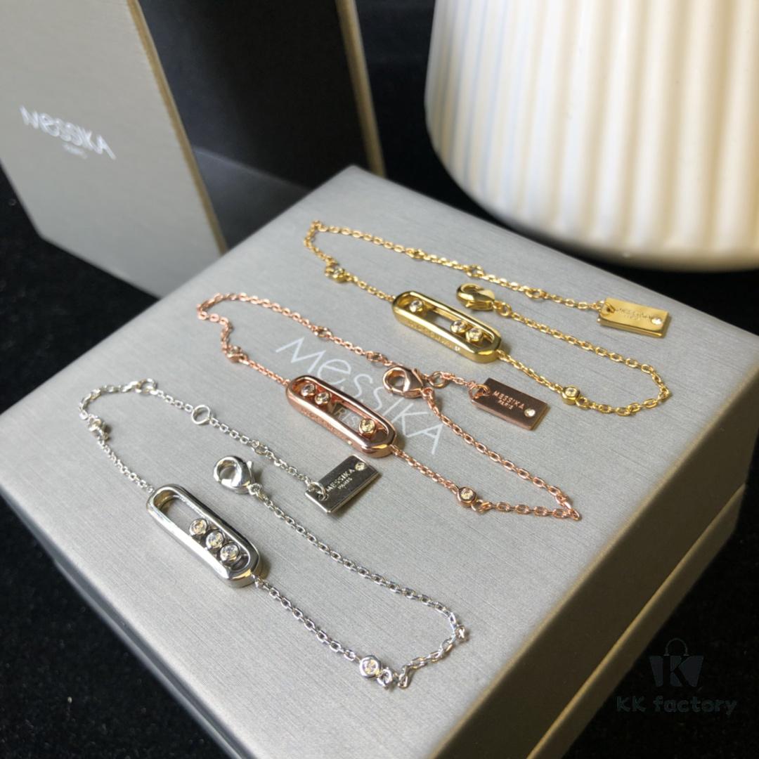 693017c512f62673a6facd9d Hollywood's Hottest Jewelry Brand Messika - Move Collection Bracelet in 3 Colors, Featuring the Iconic 'Moving Diamond' Design