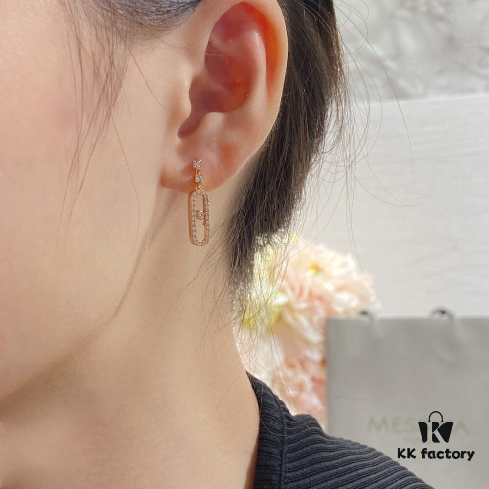 693017c612f62673a6facda0 Messika Move Diamond Earrings, Classic Sliding Diamond Design