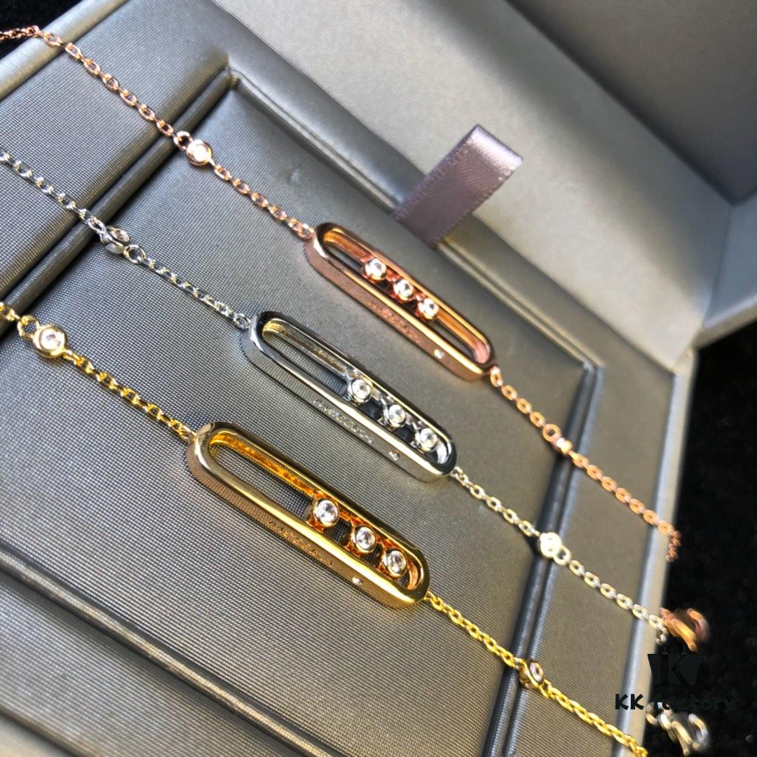 693017c712f62673a6facda2 Hollywood's Hottest Jewelry Brand Messika - Move Collection Bracelet in 3 Colors, Featuring the Iconic 'Moving Diamond' Design