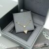 Messika Jewelry Triangle Diamond Anklet Bracelet in White Gold and Rose Gold