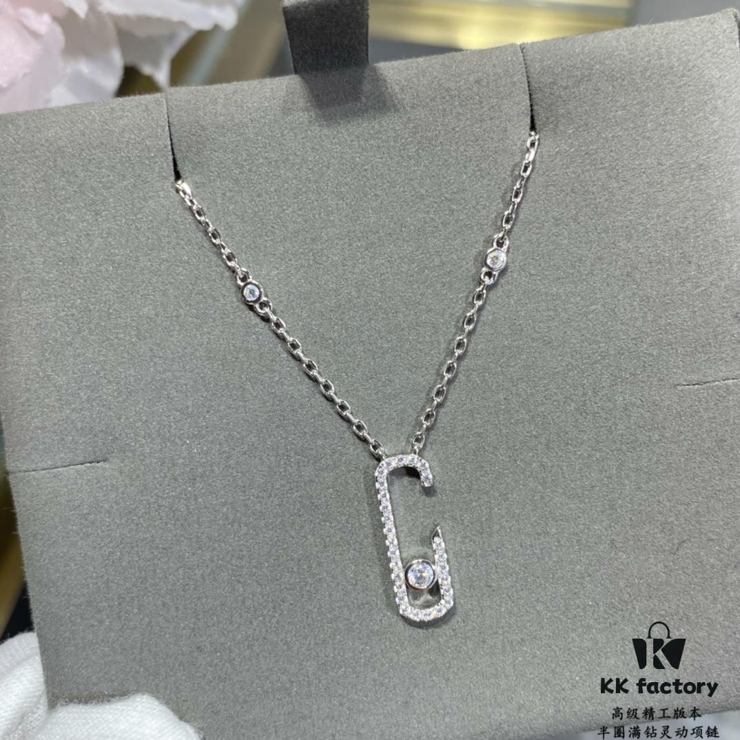 693017d912f62673a6facdbe Messika Move Classic Half-Circle Diamond Necklace