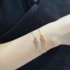 Messika Move Bracelet with Three Diamonds