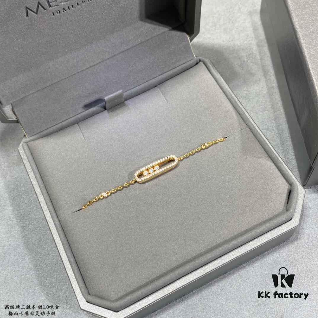 Messika Move Bracelet with Three Diamonds