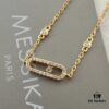 693017e112f62673a6facdcf Messika Luxury New Arrival MessiKa Single Diamond Slide Bracelet Hottest Move Series Exclusive Bestseller Independent Designer Jewelry Brand, Popular Among Socialites and Instagram Influencers, Stunning Platinum and Rose Gold Bracelet