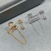 693017e612f62673a6facdd8 Mizhika Model AB Earrings, Rose Gold and White Gold, In Stock 11445. The classic Move series, symbolizing a beautiful meaning: 'Whether in the past, today, or the future, love is always there.'