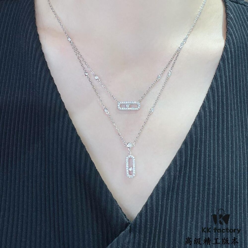693017e812f62673a6facdda Messika Double-Layer Move Necklace, the Iconic Move Collection with a Beautiful Meaning Symbolizing 'Love is Always Present, Whether in the Past, Today, or the Future'