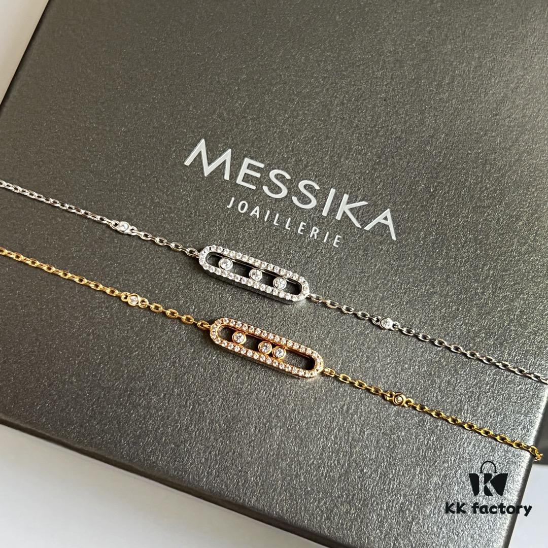 693017ee12f62673a6facde4 ❗️New Arrival❗️☀️Messika MOVE Full Diamond Three Diamond Sliding Bracelet
