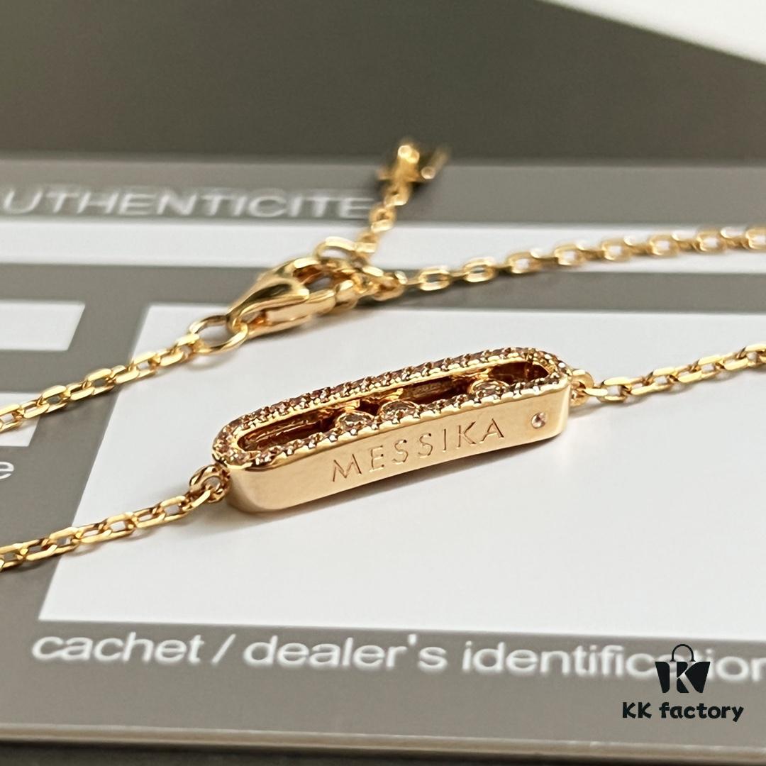 693017f012f62673a6facde6 ❗️New Arrival❗️☀️Messika MOVE Full Diamond Three Diamond Sliding Bracelet