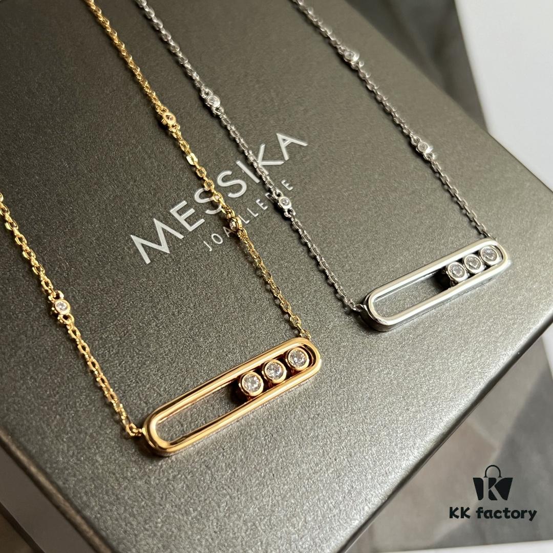 693017f212f62673a6facdec ❗️New Arrival❗️☀️Messika MOVE Smooth Three-Diamond Sliding Necklace