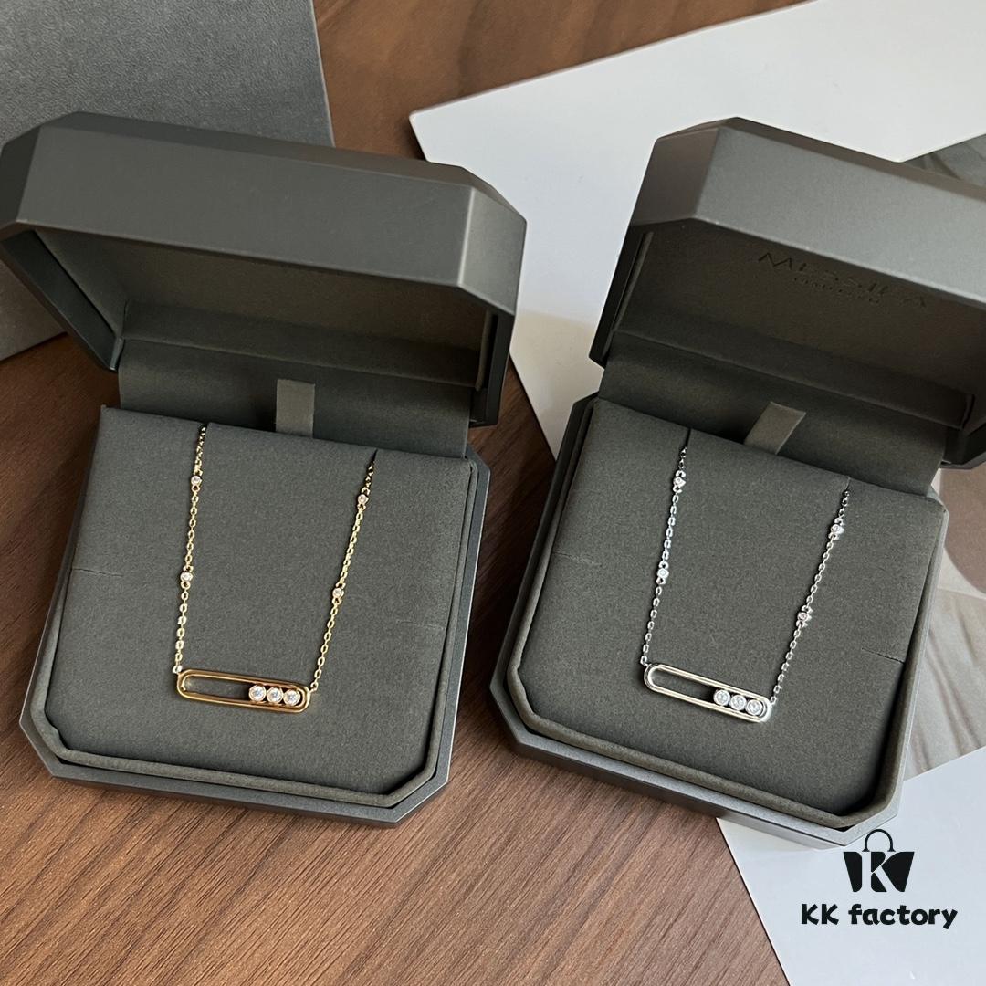 693017f612f62673a6facdf5 ❗️New Arrival❗️☀️Messika MOVE Smooth Three-Diamond Sliding Necklace