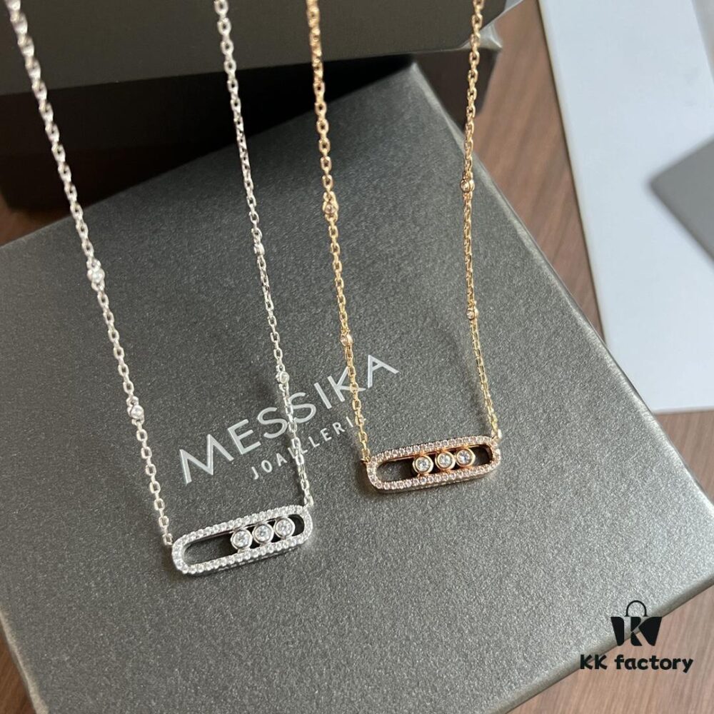693017fb12f62673a6facdfd ❗️New Arrival❗️☀️Messika MOVE Full Diamond Necklace with Sliding Pearls