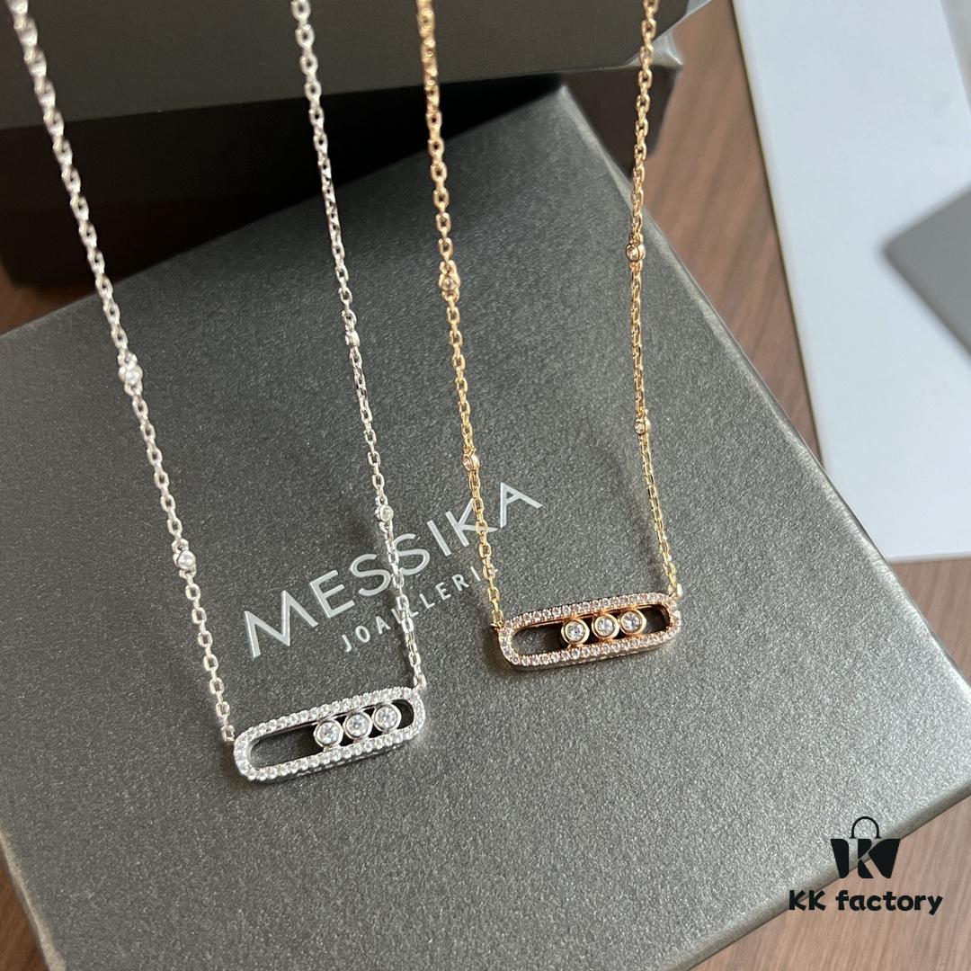 693017fb12f62673a6facdfd ❗️New Arrival❗️☀️Messika MOVE Full Diamond Necklace with Sliding Pearls