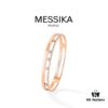 6930180212f62673a6face0f Hot Hollywood's Trendiest Luxury Jewelry Brand Messika, Semi-Diamond Sliding Bracelet, Elegant 925 Sterling Silver Plated with K-Gold