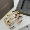 6930180a12f62673a6face1d Hot Hollywood's Trendiest Luxury Jewelry Brand Messika, Semi-Diamond Sliding Bracelet, Elegant 925 Sterling Silver Plated with K-Gold