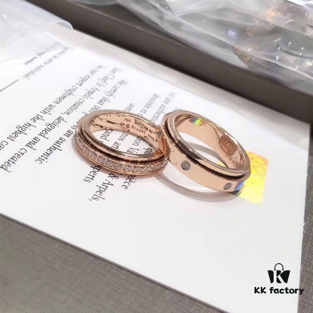 6930181012f62673a6face23 Couple's Matching Rings - Piaget 925 Seven-Diamond Rotating Ring 💗 Super High-Quality Version 💗 Classic Design from the Rotating Series