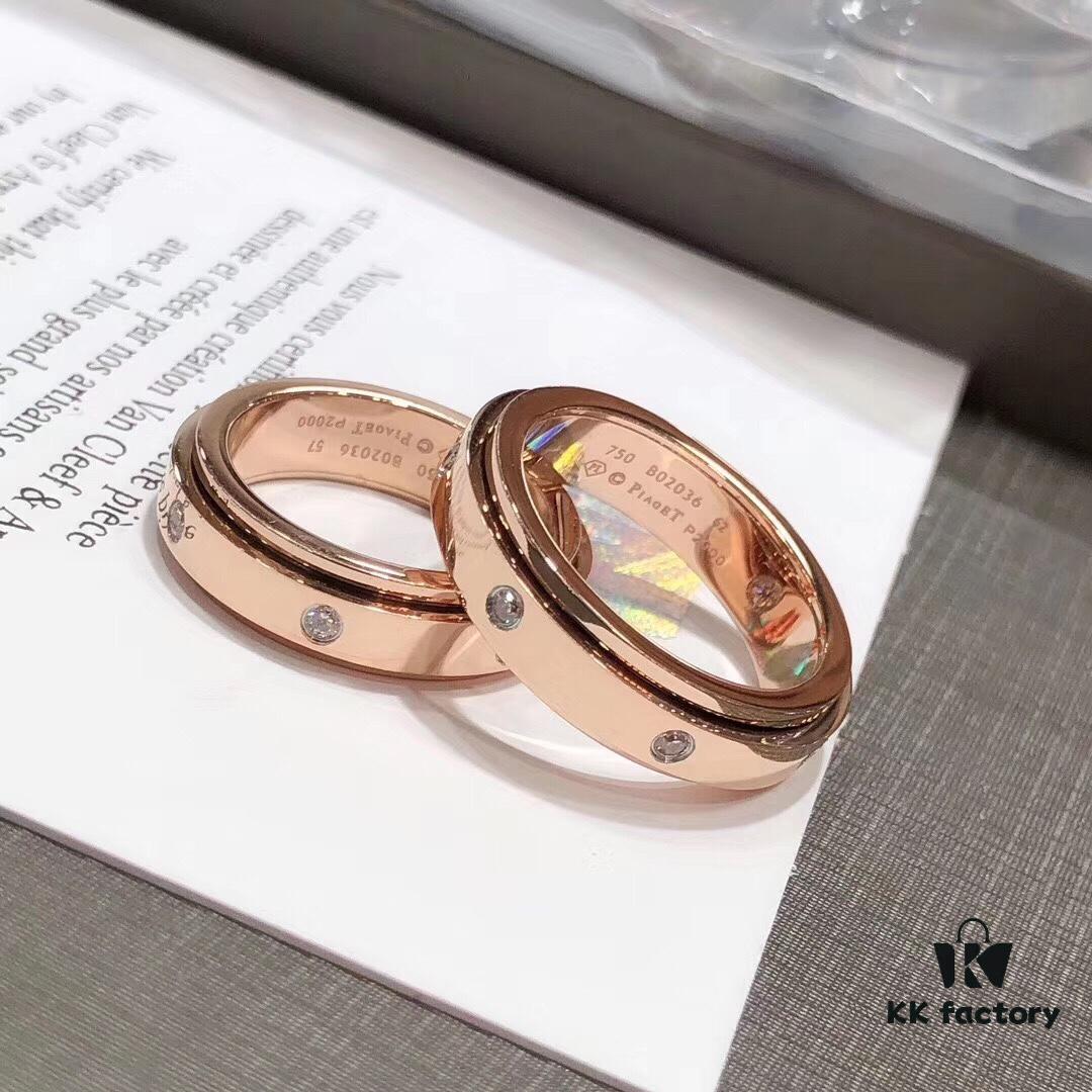 6930181112f62673a6face28 Couple's Matching Rings - Piaget 925 Seven-Diamond Rotating Ring 💗 Super High-Quality Version 💗 Classic Design from the Rotating Series