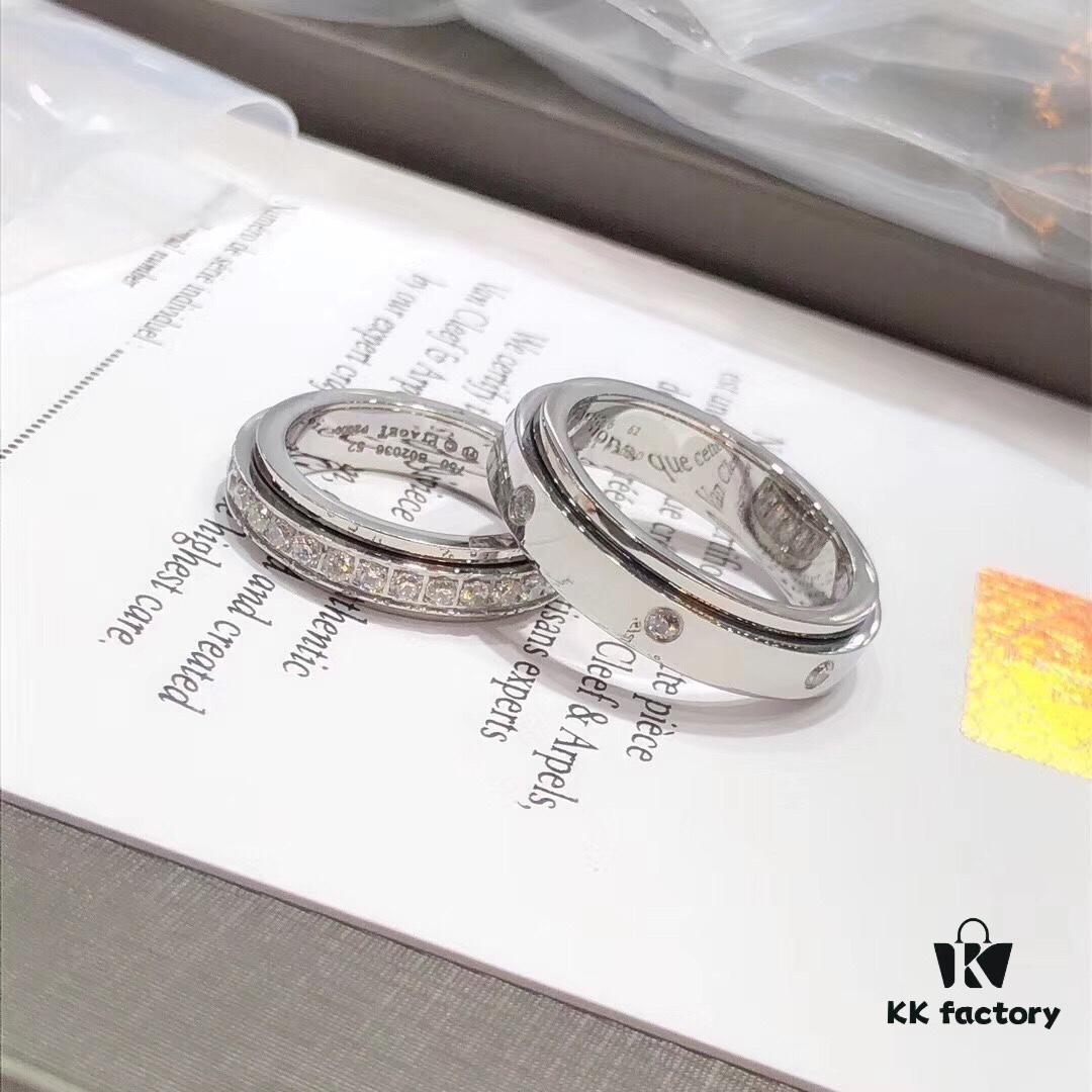 6930181212f62673a6face29 Couple's Matching Rings - Piaget 925 Seven-Diamond Rotating Ring 💗 Super High-Quality Version 💗 Classic Design from the Rotating Series