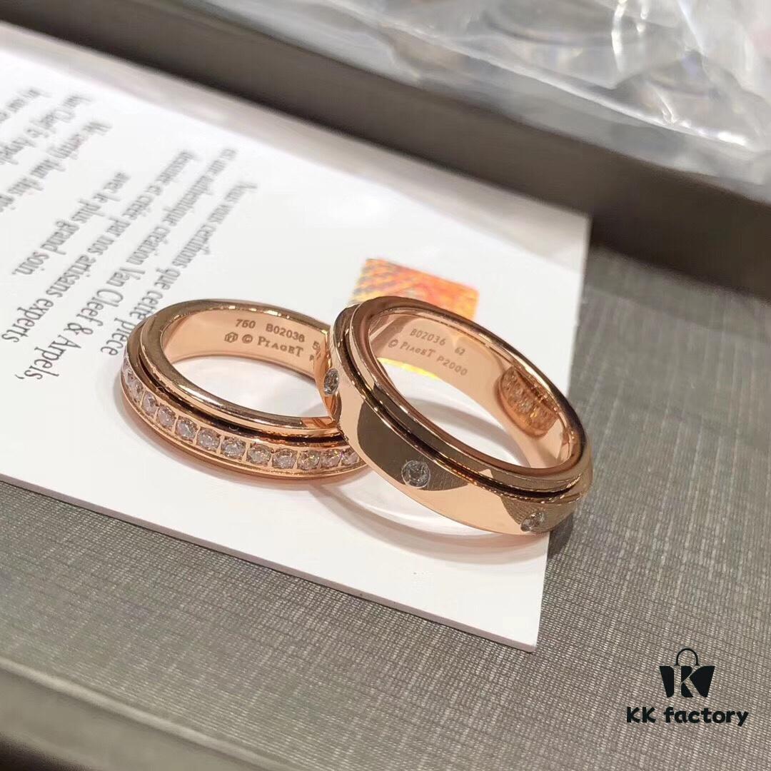 6930181412f62673a6face2b Couple's Matching Rings - Piaget 925 Seven-Diamond Rotating Ring 💗 Super High-Quality Version 💗 Classic Design from the Rotating Series