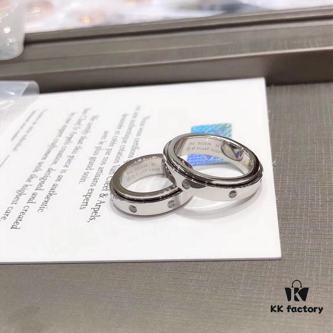6930181512f62673a6face2c Couple's Matching Rings - Piaget 925 Seven-Diamond Rotating Ring 💗 Super High-Quality Version 💗 Classic Design from the Rotating Series