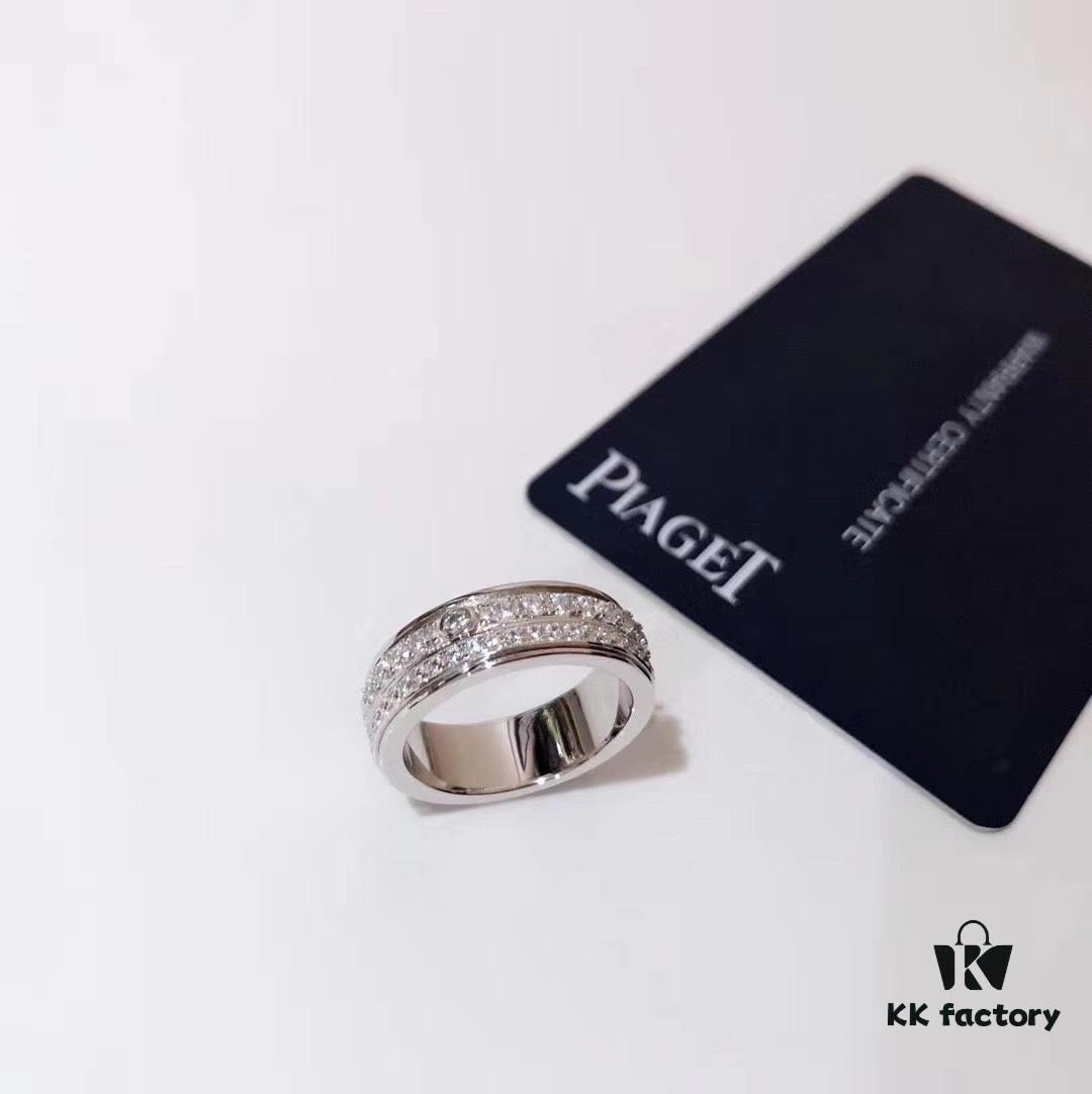 6930181612f62673a6face2f Piaget Double Diamond Rotating Ring, Luxury and Elegant Design, Versatile Casual Style, Premium German Imported S925 Sterling Silver with Thick Gold Plating, Non-fading and Hypoallergenic