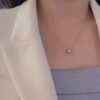 Piaget Rotating Double Row Full Diamond Necklace in Champagne Gold and White Gold, In Stock