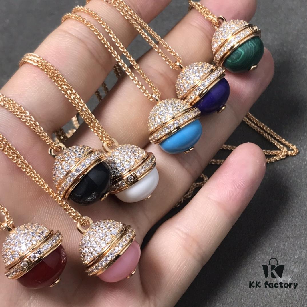 6930184812f62673a6face8a Piaget Half-Diamond Large Ball Sweater Chain