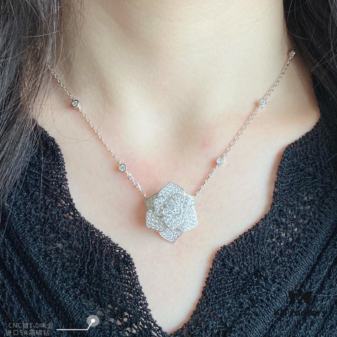 6930185312f62673a6facea3 Breathtaking Peony Rose Necklace That Captivates at First Sight