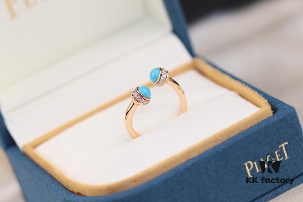 6930187212f62673a6facec5 Poetry Ring Possession Series ZP Style Finger Ring with Natural Malachite, Red Agate, and Turquoise in V Gold Material