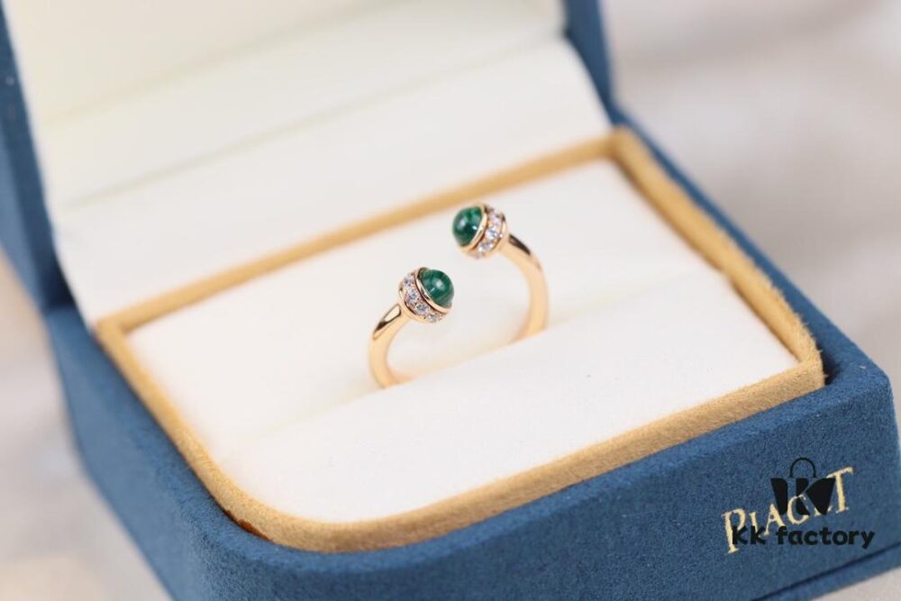 6930187612f62673a6facecc POSSession Series ZP Ring - Finger Ring with Natural Malachite, Red Carnelian, and Turquoise in V Gold