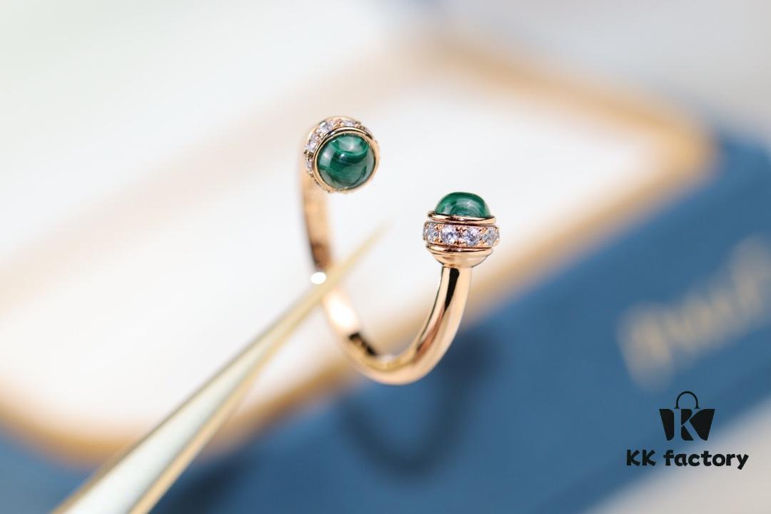 6930187712f62673a6facecd POSSession Series ZP Ring - Finger Ring with Natural Malachite, Red Carnelian, and Turquoise in V Gold