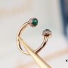6930187912f62673a6facece POSSession Series ZP Ring - Finger Ring with Natural Malachite, Red Carnelian, and Turquoise in V Gold