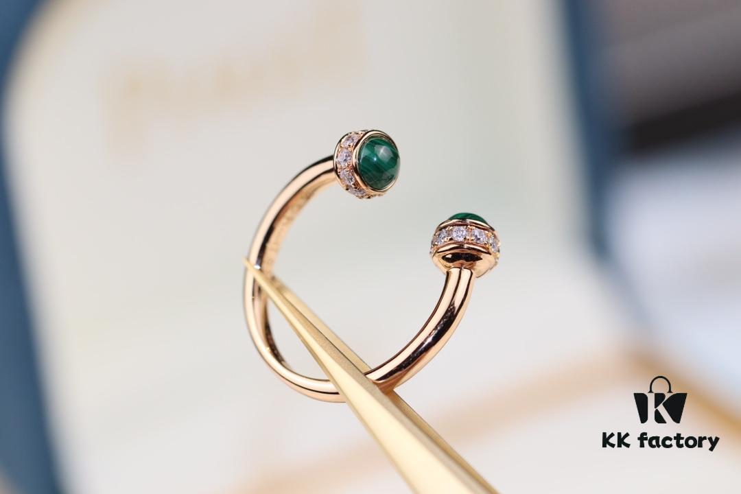 6930187912f62673a6facece POSSession Series ZP Ring - Finger Ring with Natural Malachite, Red Carnelian, and Turquoise in V Gold