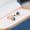 6930187912f62673a6facecf POSSession Series ZP Ring - Finger Ring with Natural Malachite, Red Carnelian, and Turquoise in V Gold