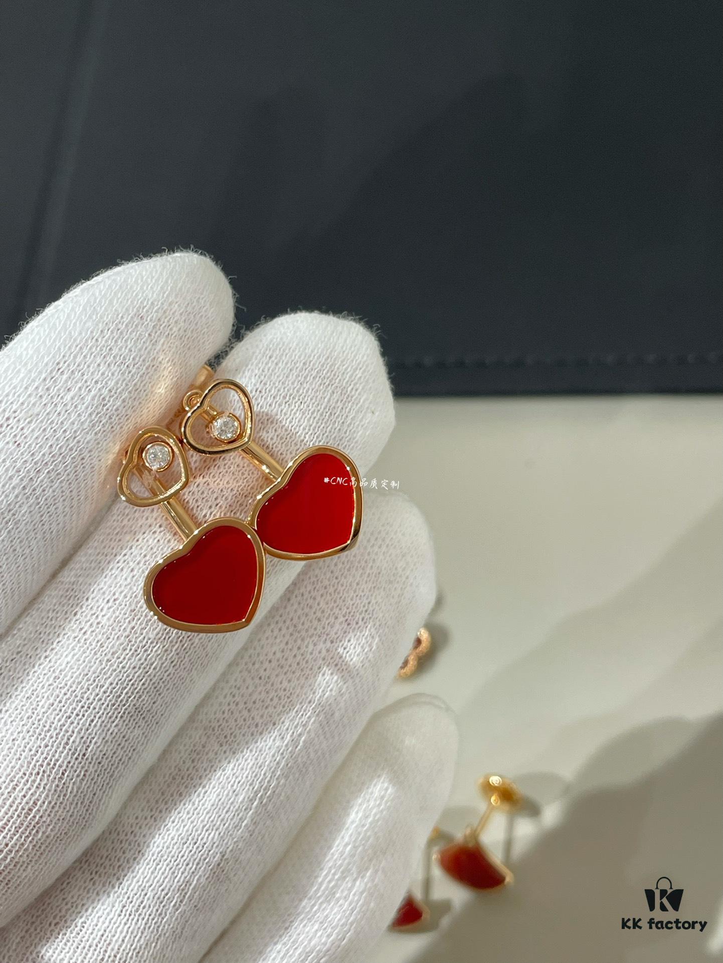 Red-themed Small Earrings ❤️