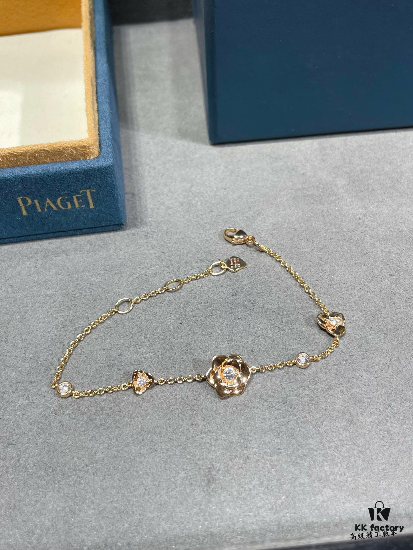 Piaget-style Golden Flower Bracelet