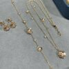 Piaget-style Golden Flower Bracelet